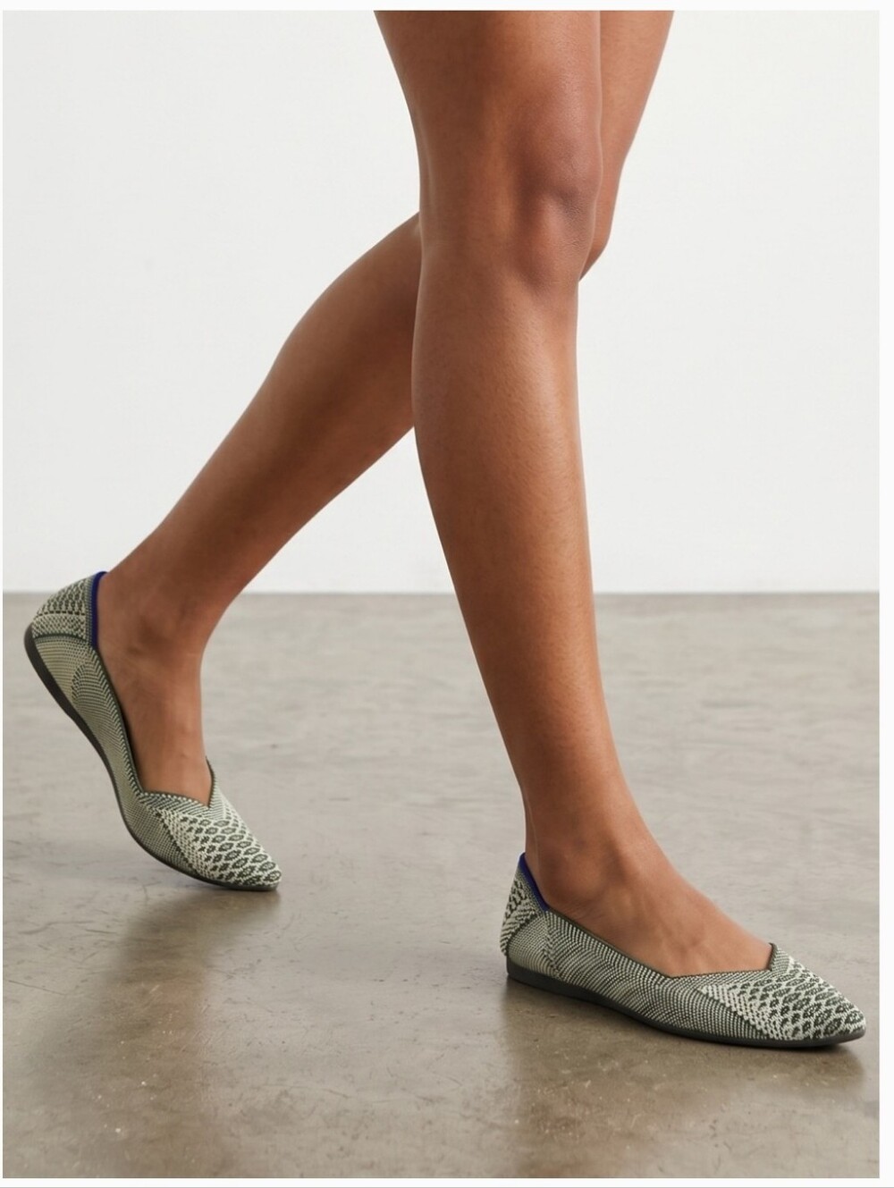 Rothy's Pistachio Python pointed-toe flats - Picture 4 of 6